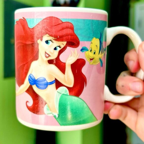 Disney Other - Vintage Disney The Little Mermaid Ariel Ceramic Kitchen Coffee Tea Fairytale Mug